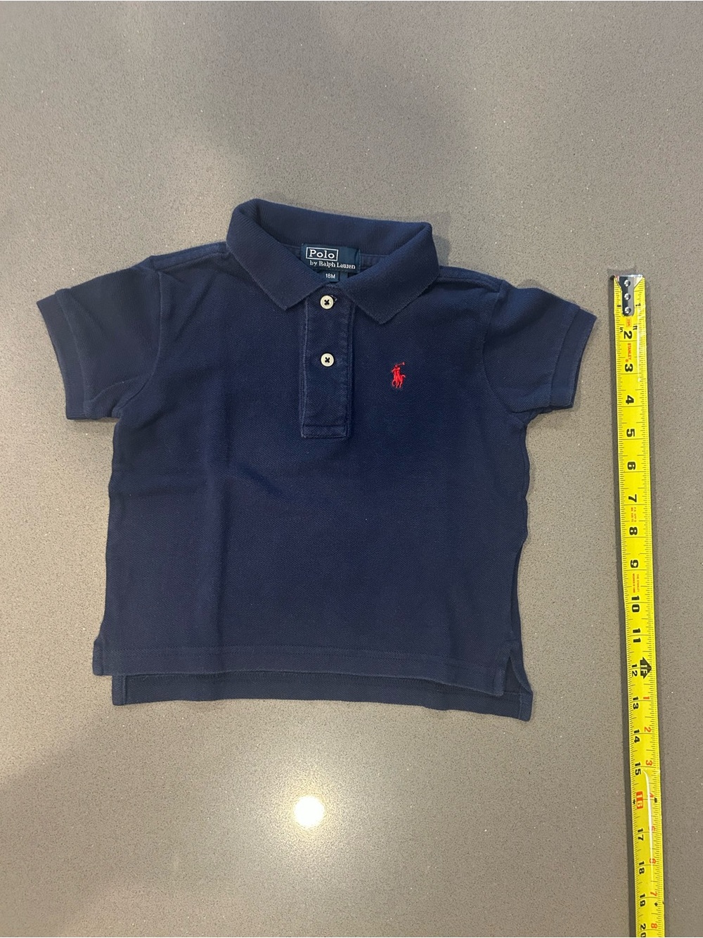 Polo by Ralph Lauren Baby Boys Navy Blue Polo Shirt 18M…